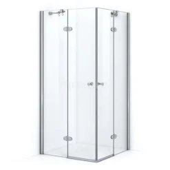 Amber Allure Douchecabine | 80x80 Cm Chroom Draaideur Vierkant