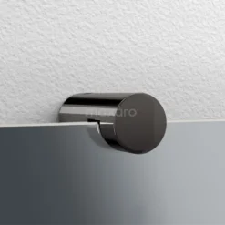 Badkamer Verkoop -Badkamer Verkoop badkamerspiegel solo 80 cm rond spiegelhouders rond zwart chroom m25 0820bc 1