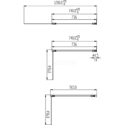 Badwand 2-Delig 120cm Zircon Comfort Draaibaar -Badkamer Verkoop badwand 2 delig 120cm zircon comfort draaibaar s8110 5565 2