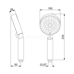 Balance Regendouche Opbouw | Zwart 25 Cm Regendouche -Badkamer Verkoop balance regendouche opbouw zwart 25 cm regendouche dsc 0304 20003 8