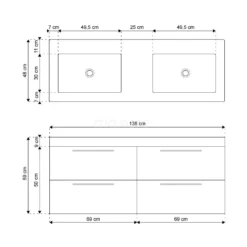 Canto Badkamermeubel Met Wastafel | 138 Cm Mat Zwart Front Mineraalmarmer 4 Lades -Badkamer Verkoop canto badkamermeubel met wastafel 138 cm mat zwart front mineraalmarmer 4 lades f02 138002104 4