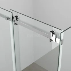 Crystal Allure Douchedeur | 130 Cm Chroom Helder Glas Schuifdeur -Badkamer Verkoop crystal allure douchedeur 130 cm chroom helder glas schuifdeur os5120 1300c 2
