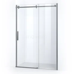 Crystal Allure Douchedeur | 130 Cm Chroom Helder Glas Schuifdeur