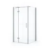 Diamond Douchecabine | 100x100 Cm Chroom Helder Glas Draaideur Vierkant