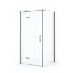 Diamond Douchecabine | 100x70 Cm Chroom Helder Glas Draaideur Rechthoek
