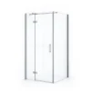 Diamond Douchecabine | 100x90 Cm Chroom Helder Glas Draaideur Rechthoek