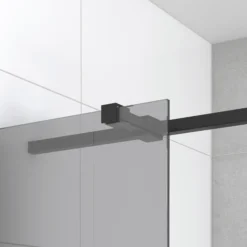 Diamond Douchecabine | 110x100 Cm Mat Zwart Rookglas Draaideur Rechthoek -Badkamer Verkoop diamond douchecabine 110x100 cm mat zwart rookglas draaideur rechthoek cdb216510321mb 5