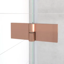 Diamond Douchecabine | 110x110 Cm Koper Helder Glas Draaideur Vierkant -Badkamer Verkoop diamond douchecabine 110x110 cm koper helder glas draaideur vierkant cdb226511310kp 2