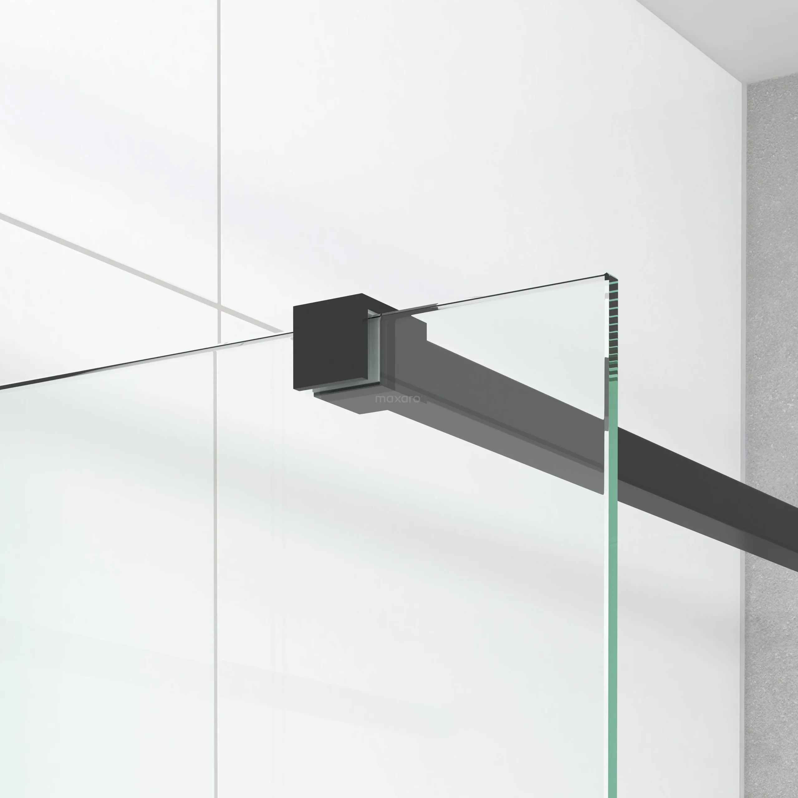 Diamond Douchecabine | 110x70 Cm Mat Zwart Helder Glas Draaideur Rechthoek 5 Diamond Douchecabine | 110x70 Cm Mat Zwart Helder Glas Draaideur Rechthoek - Afbeelding 5