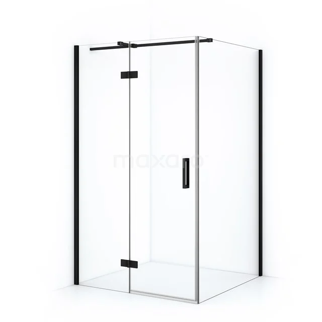 Diamond Douchecabine | 110x70 Cm Mat Zwart Helder Glas Draaideur Rechthoek 1 Diamond Douchecabine | 110x70 Cm Mat Zwart Helder Glas Draaideur Rechthoek