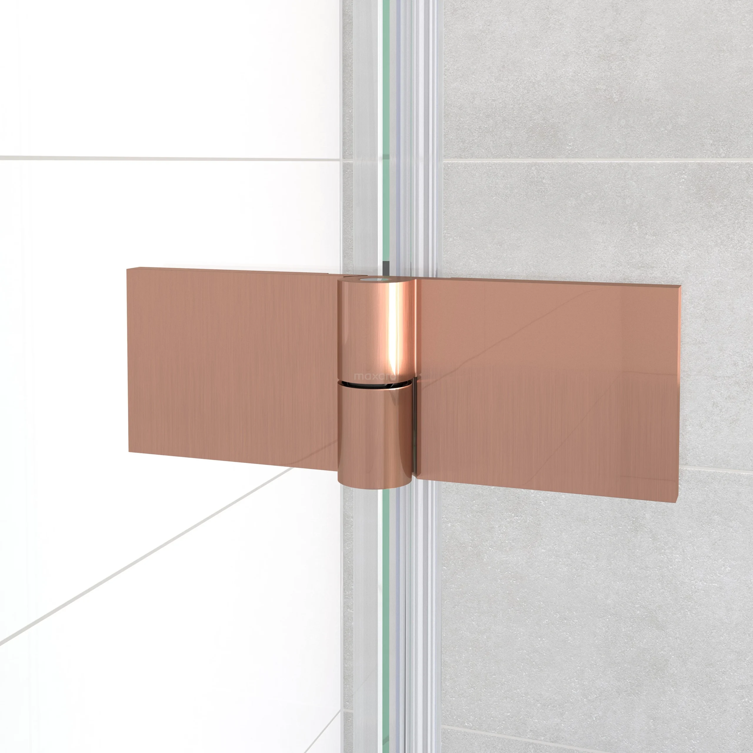 Diamond Douchecabine | 90x90 Cm Koper Helder Glas Draaideur Kwartrond 3 Diamond Douchecabine | 90x90 Cm Koper Helder Glas Draaideur Kwartrond - Afbeelding 3