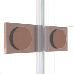 Diamond Douchecabine | 90x90 Cm Koper Helder Glas Draaideur Kwartrond 11 Diamond Douchecabine | 90x90 Cm Koper Helder Glas Draaideur Kwartrond -Badkamer Verkoop diamond douchecabine 90x90 cm koper helder glas draaideur kwartrond cdr20909410kp 3