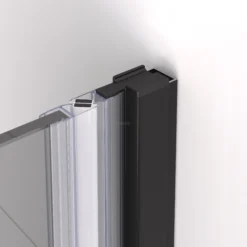 Diamond Douchedeur | 100 Cm Mat Zwart Rookglas Draaideur -Badkamer Verkoop diamond douchedeur 100 cm mat zwart rookglas draaideur ddb21462211mb 5