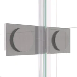 Diamond Douchedeur | 100 Cm Rvs Helder Met Matte Strook Draaideur -Badkamer Verkoop diamond douchedeur 100 cm rvs helder met matte strook draaideur ddb21461113br 3