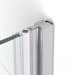 Diamond Douchedeur | 110 Cm Chroom Helder Met Matte Strook Draaideur -Badkamer Verkoop diamond douchedeur 110 cm chroom helder met matte strook draaideur ddb22652113c 6