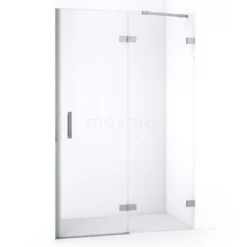 Diamond Douchedeur | 120 Cm Chroom Helder Glas Draaideur