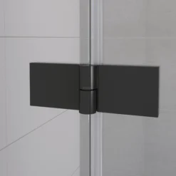 Diamond Douchedeur | 80 Cm Mat Zwart Rookglas Draaideur -Badkamer Verkoop diamond douchedeur 80 cm mat zwart rookglas draaideur ddb22352211mb 2