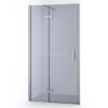 Diamond Douchedeur | 90 Cm Chroom Rookglas Draaideur