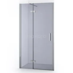 Diamond Douchedeur | 90 Cm Chroom Rookglas Draaideur