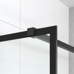 Diamond Douchedeur | 90 Cm Mat Zwart Helder Met 4 Zwarte Strepen Draaideur -Badkamer Verkoop diamond douchedeur 90 cm mat zwart helder met 4 zwarte strepen draaideur ddb21451118mb 4