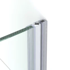 Diamond Douchedeur | 90 Cm Rvs Helder Met Matte Strook Draaideur -Badkamer Verkoop diamond douchedeur 90 cm rvs helder met matte strook draaideur ddb21361323br 7