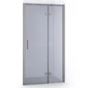 Diamond Douchedeur | 90 Cm Rvs Rookglas Draaideur