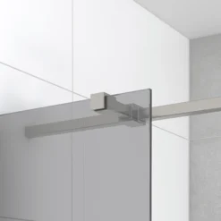 Diamond Douchedeur | 90 Cm Rvs Rookglas Draaideur -Badkamer Verkoop diamond douchedeur 90 cm rvs rookglas draaideur ddb22361311br 5