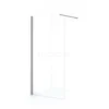Diamond Inloopdouche | 100 Cm Rvs Helder Glas Vaste Wand