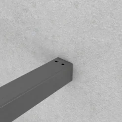 Diamond Inloopdouche | 110 Cm Zwart Metaal Helder Met Matte Strook Vaste Wand -Badkamer Verkoop diamond inloopdouche 110 cm zwart metaal helder met matte strook vaste wand ida11113zm 3