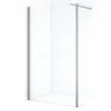 Diamond Inloopdouche | 120 Cm Chroom Helder Glas Vaste Wand Met Zijwand