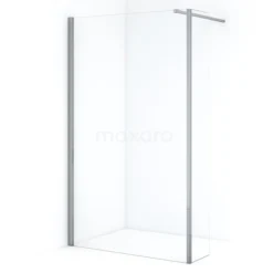 Diamond Inloopdouche | 120 Cm Chroom Helder Glas Vaste Wand Met Zijwand