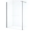 Diamond Inloopdouche | 140 Cm Chroom Helder Glas Vaste Wand Met Zijwand