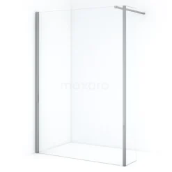 Diamond Inloopdouche | 140 Cm Chroom Helder Glas Vaste Wand Met Zijwand
