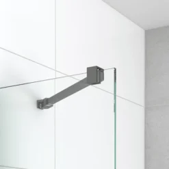 Diamond Inloopdouche | 40 Cm Zwart Chroom Helder Glas Vaste Wand -Badkamer Verkoop diamond inloopdouche 40 cm zwart chroom helder glas vaste wand ida04210bc 2