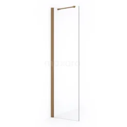 Diamond Inloopdouche | 50 Cm Koper Helder Glas Vaste Wand