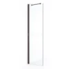 Diamond Inloopdouche | 60 Cm Zwart Metaal Helder Glas Vaste Wand