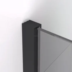 Diamond Inloopdouche | 80 Cm Zwart Rookglas Vaste Wand -Badkamer Verkoop diamond inloopdouche 80 cm zwart rookglas vaste wand ida08211mb 1