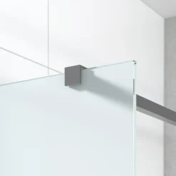 Diamond Inloopdouche | 90 Cm Zwart Metaal Helder Met Matte Strepen Vaste Wand -Badkamer Verkoop diamond inloopdouche 90 cm zwart metaal helder met matte strepen vaste wand ida09116zm 2