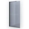 Diamond Inloopdouche | 90 Cm Zwart Rookglas Vaste Wand