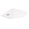 Douchebak 100x100cm Vijfhoek Acryl Hoogglans Wit