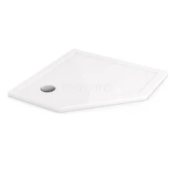 Douchebak 100x100cm Vijfhoek Acryl Hoogglans Wit