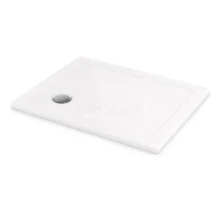 Douchebak 100x80cm Rechthoek Acryl Hoogglans Wit