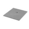 Douchebak 100x90 Cm Rechthoek Mineraalmarmer Grijs