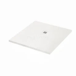 Douchebak 100x90 Cm Rechthoek Mineraalmarmer Wit