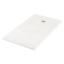 Douchebak 160x80cm Rechthoek Mineraalmarmer Wit