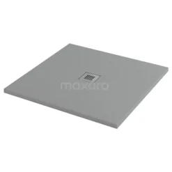 Douchebak 90x90cm Vierkant Mineraalmarmer Grijs