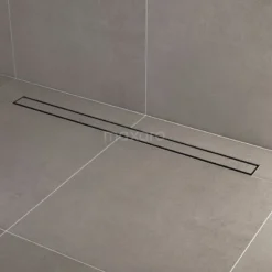 Douchegoot Met Flensrand 100cm Tegel- En Plaatrooster Zwart -Badkamer Verkoop douchegoot met flensrand 100cm tegel en plaatrooster zwart dfg02 1000mb 2