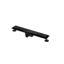 Douchegoot Met Flensrand 60cm Gestreept Rooster Zwart