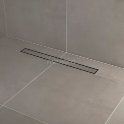 Douchegoot Met Flensrand 70cm Tegel- En Plaatrooster Zwart -Badkamer Verkoop douchegoot met flensrand 70cm tegel en plaatrooster zwart dfg02 0700mb 2