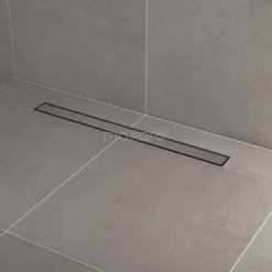 Douchegoot Met Flensrand 80cm Tegel- En Plaatrooster Zwart -Badkamer Verkoop douchegoot met flensrand 80cm tegel en plaatrooster zwart dfg02 0800mb 2